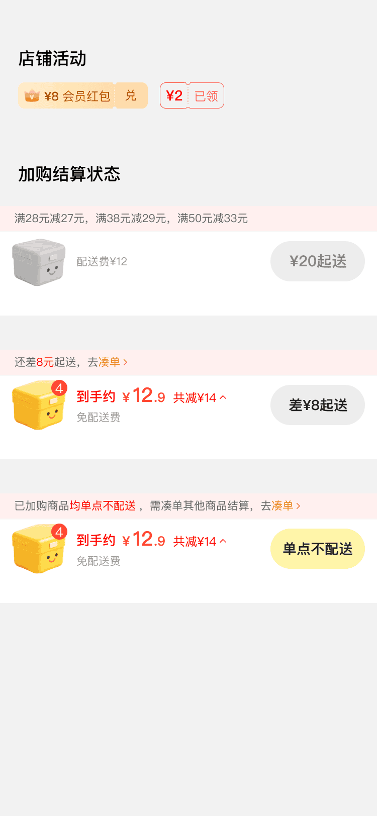 优化商家活动红包优惠券展示
