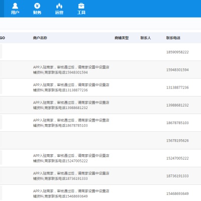 处理一个商家入驻申请