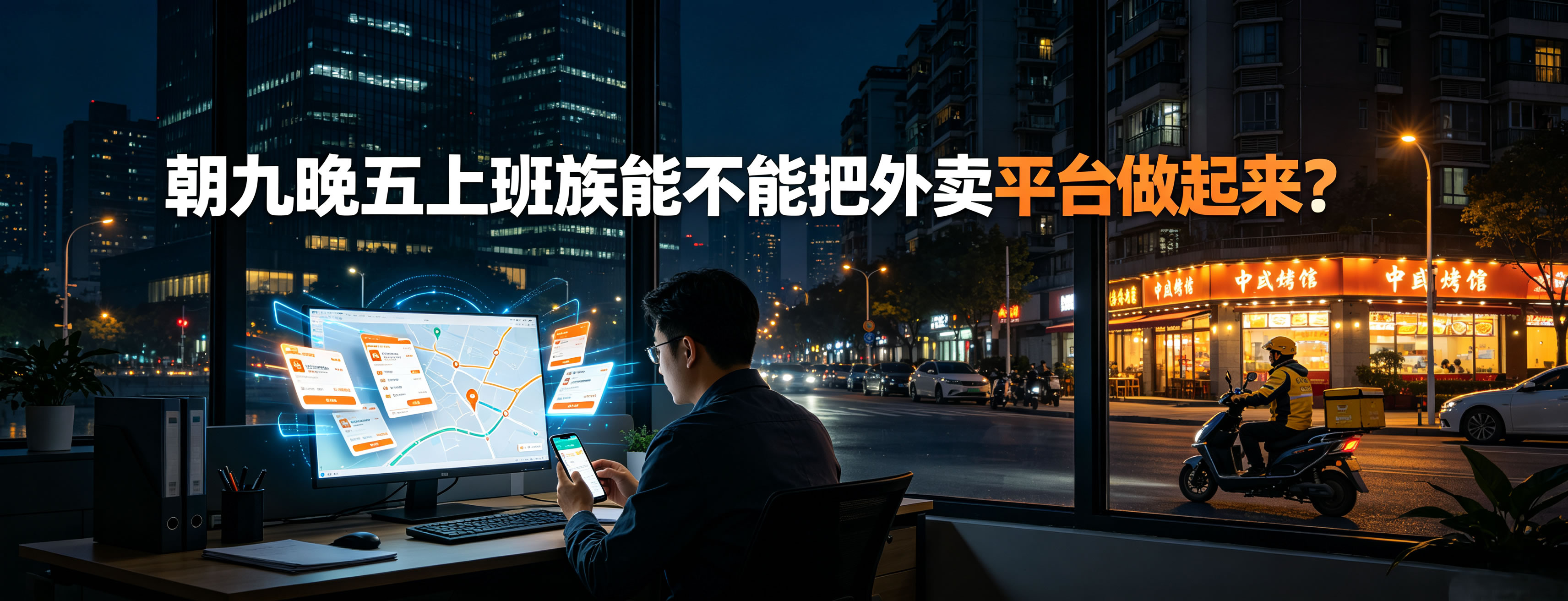 朝九晚五上班族，能不能把外卖平台做起来？