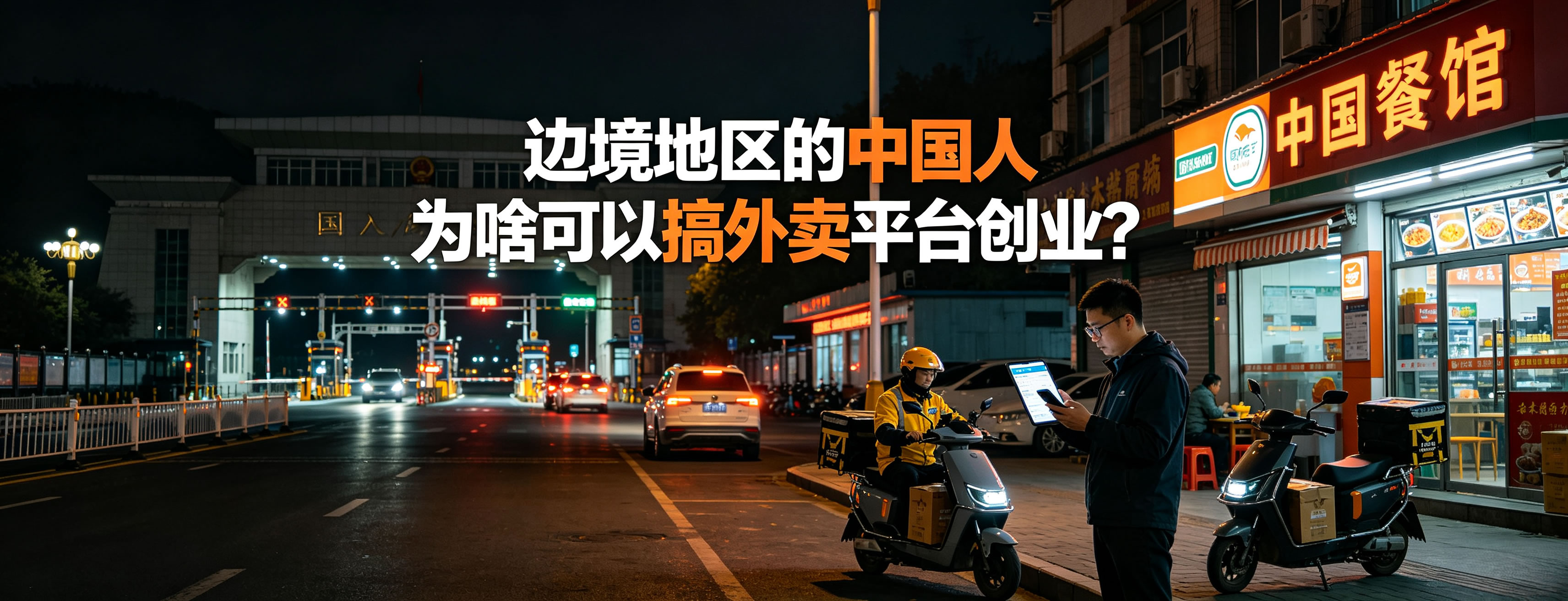 边境地区的中国人为啥可以搞外卖平台创业？
