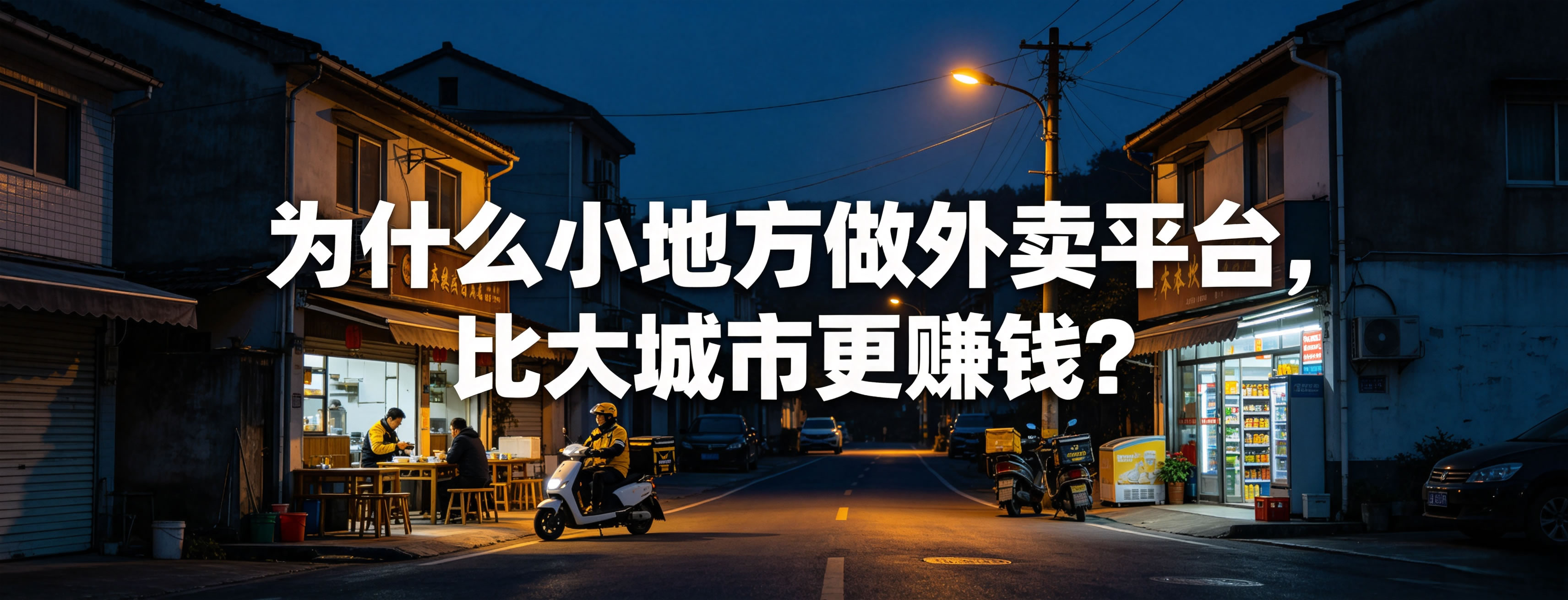 为什么小地方做外卖平台，比大城市更赚钱？