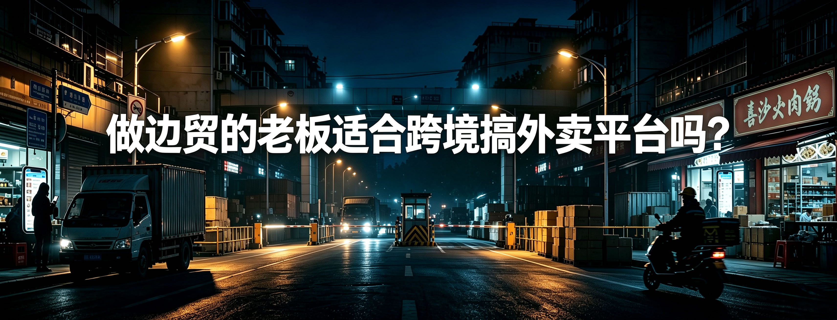 做边贸的老板适合跨境搞外卖平台吗？