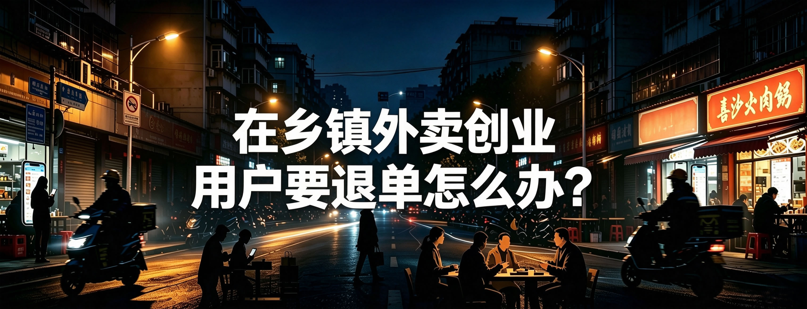 在乡镇外卖创业 用户要退单怎么办？