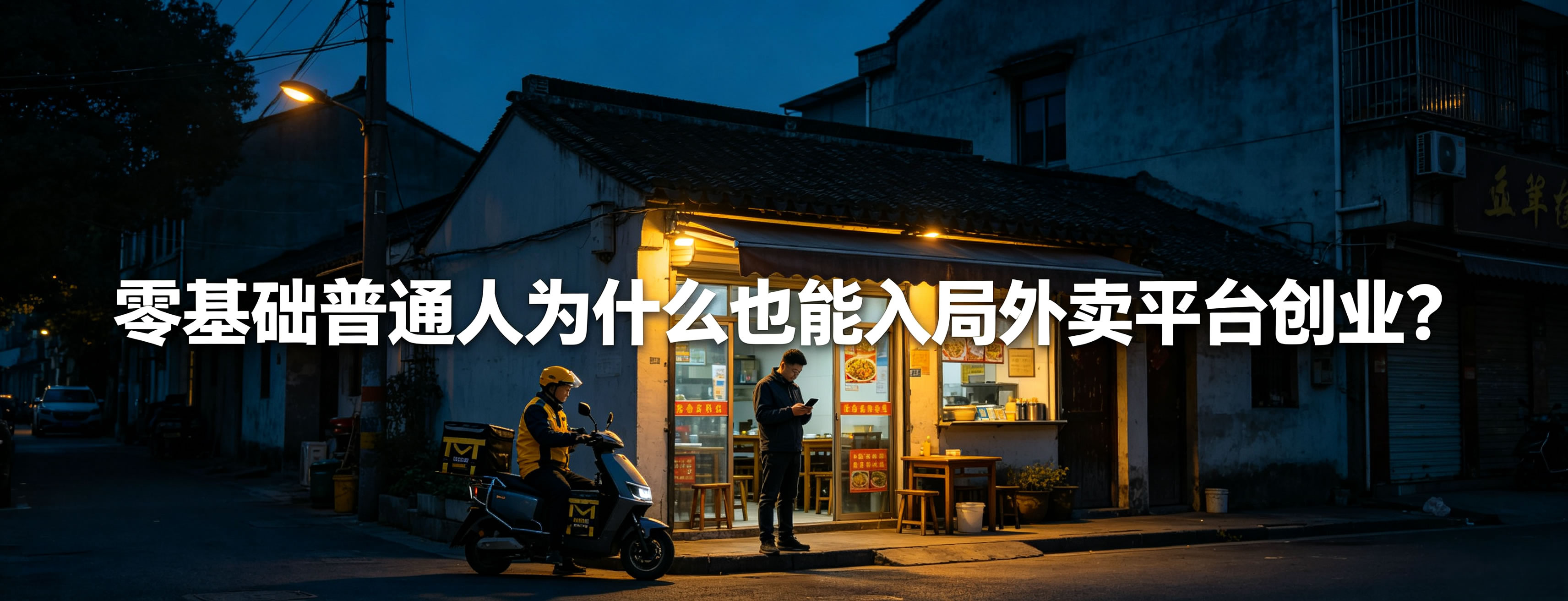 零基础普通人为什么也能入局外卖平台创业?