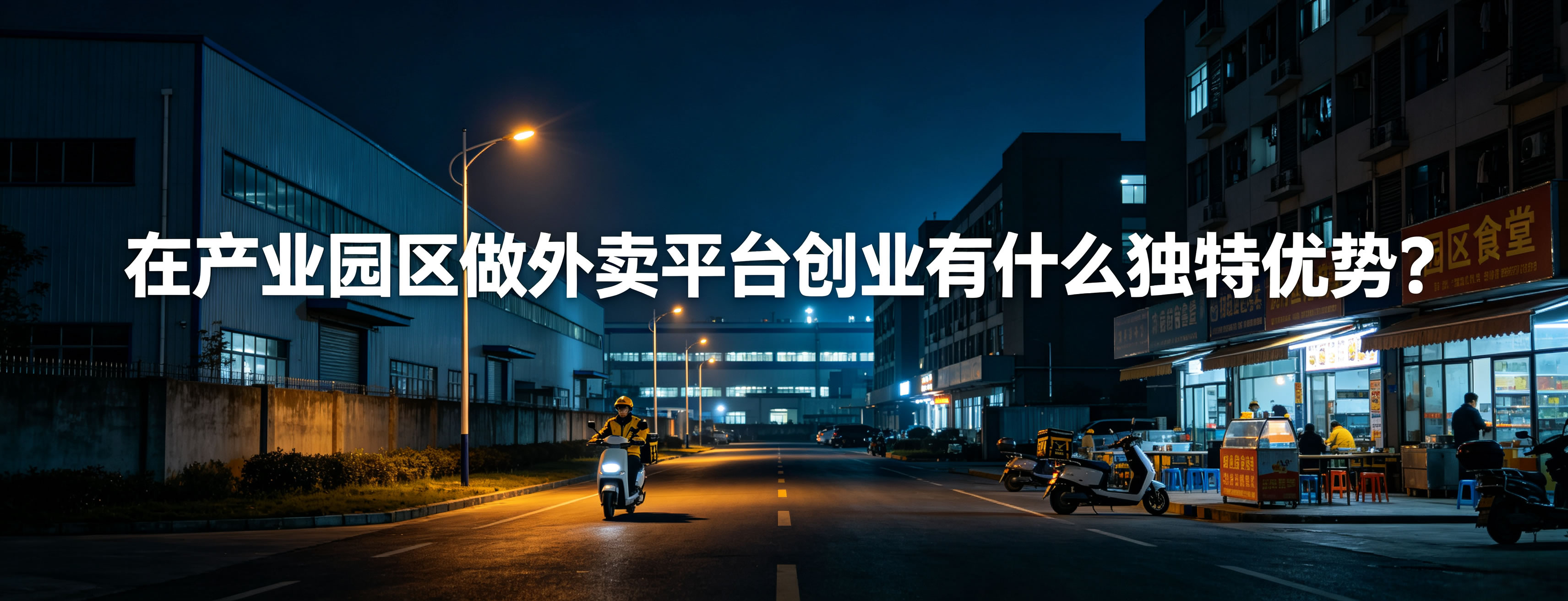 在产业园区做外卖平台创业有什么独特优势?