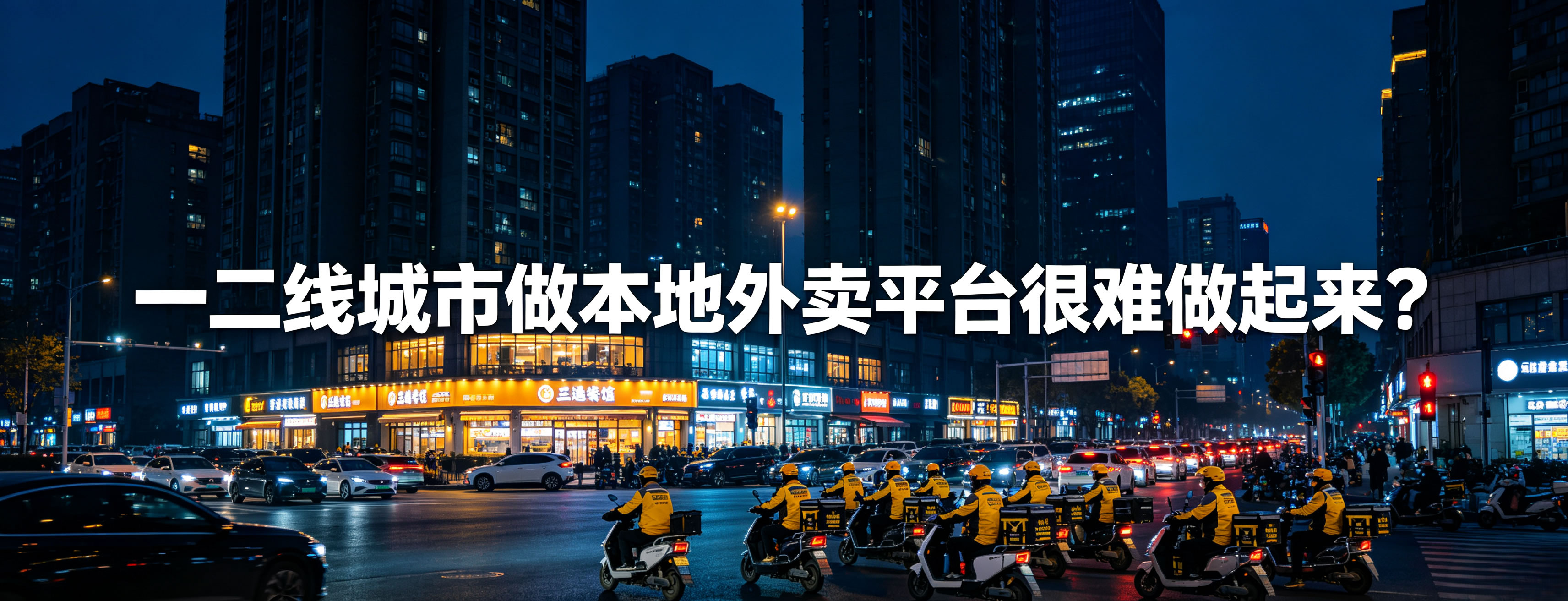 一二线城市做本地外卖平台很难做起来?