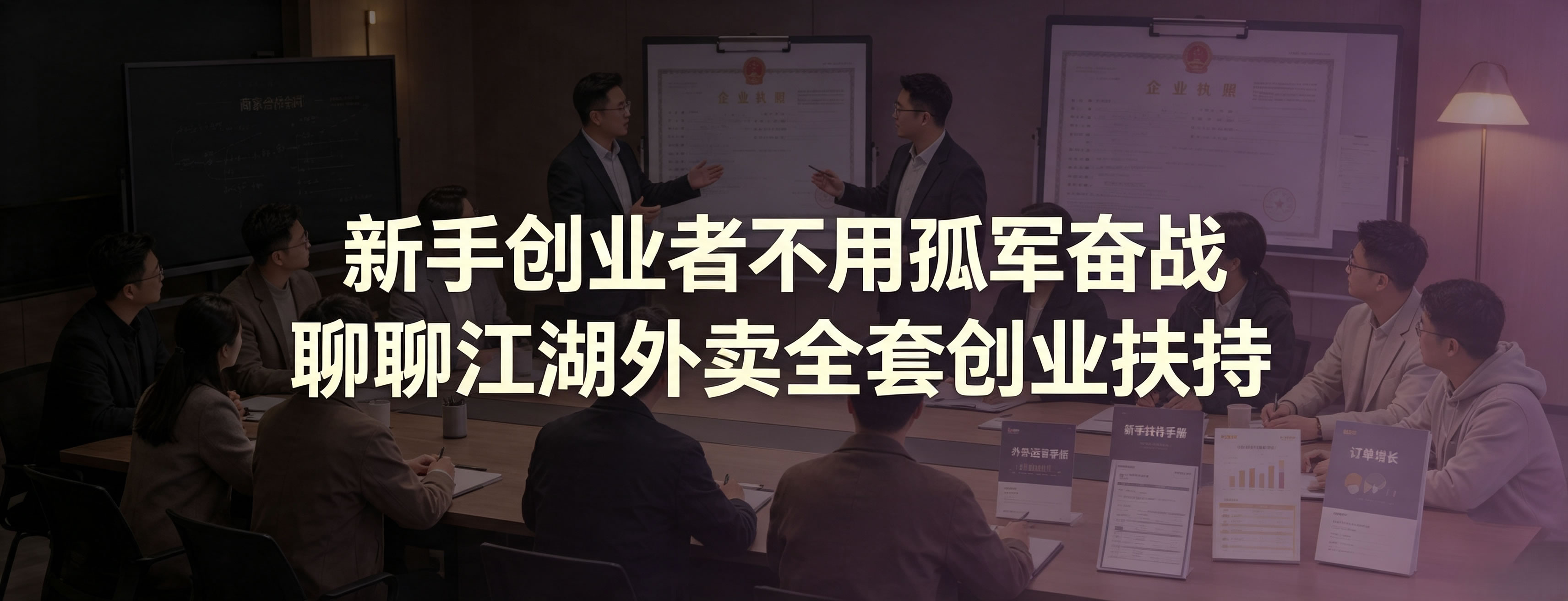 新手创业者不用孤军奋战 聊聊江湖外卖全套创业扶持