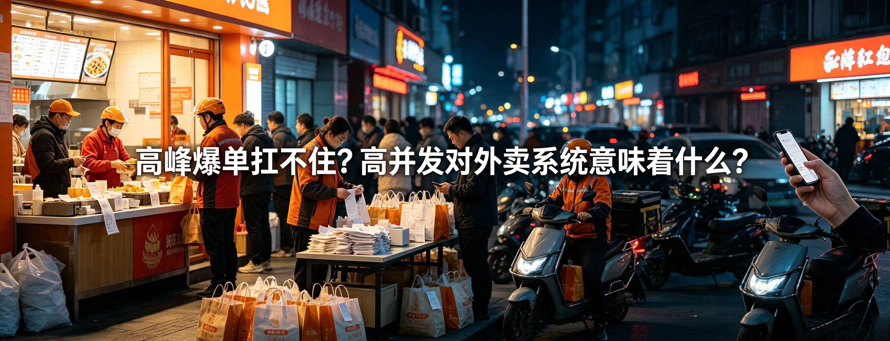 高峰爆单扛不住？高并发对外卖系统意味着什么？