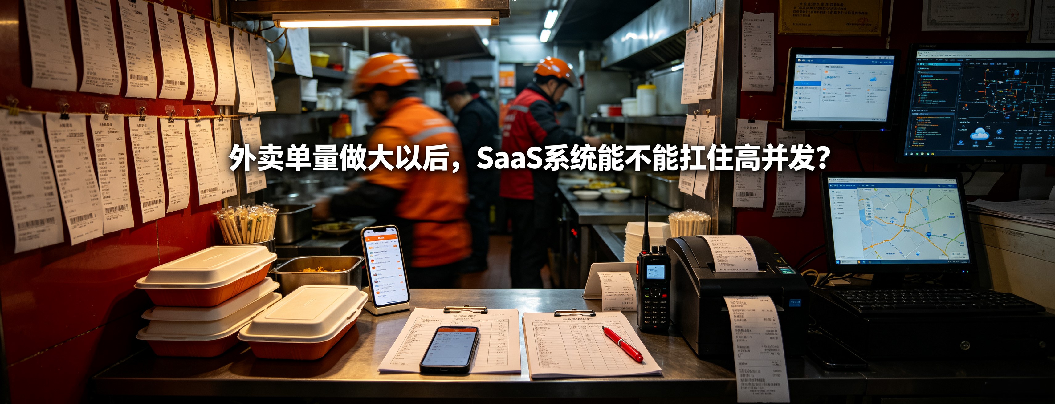 外卖单量做大以后,SaaS系统能不能扛住高并发?