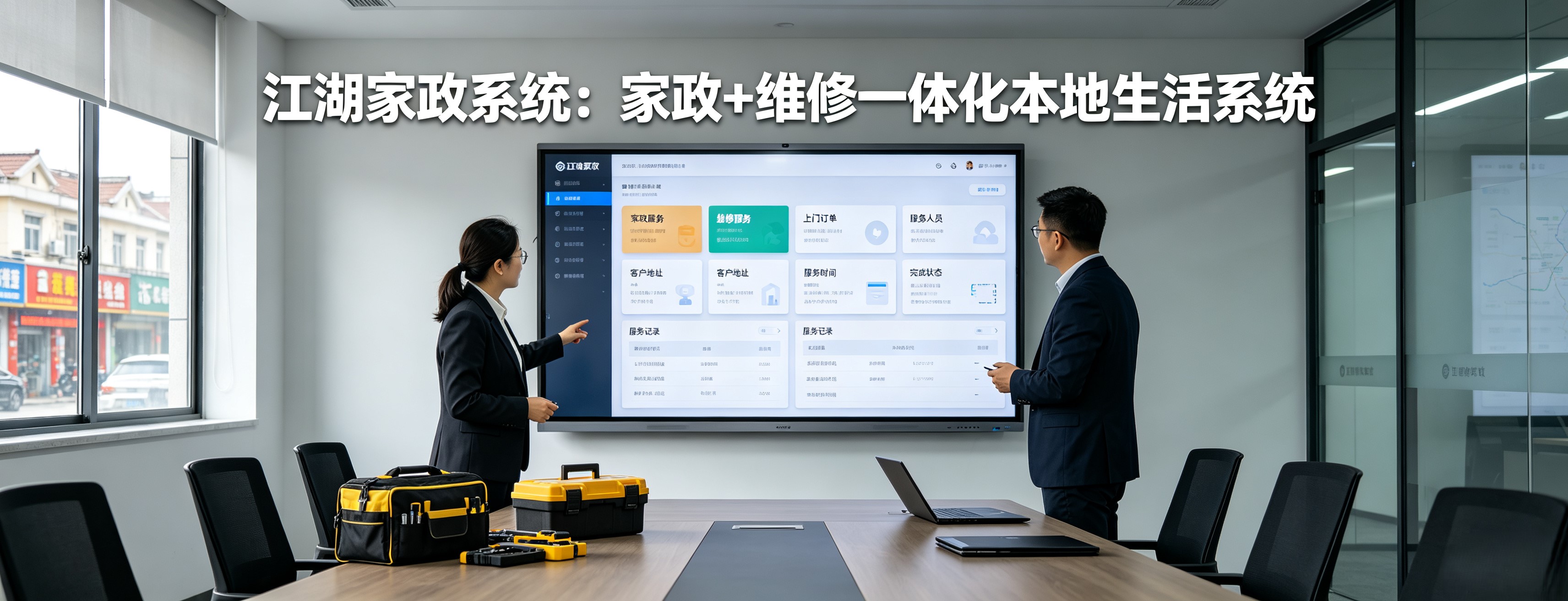 江湖家政系统:家政+维修一体化本地生活系统