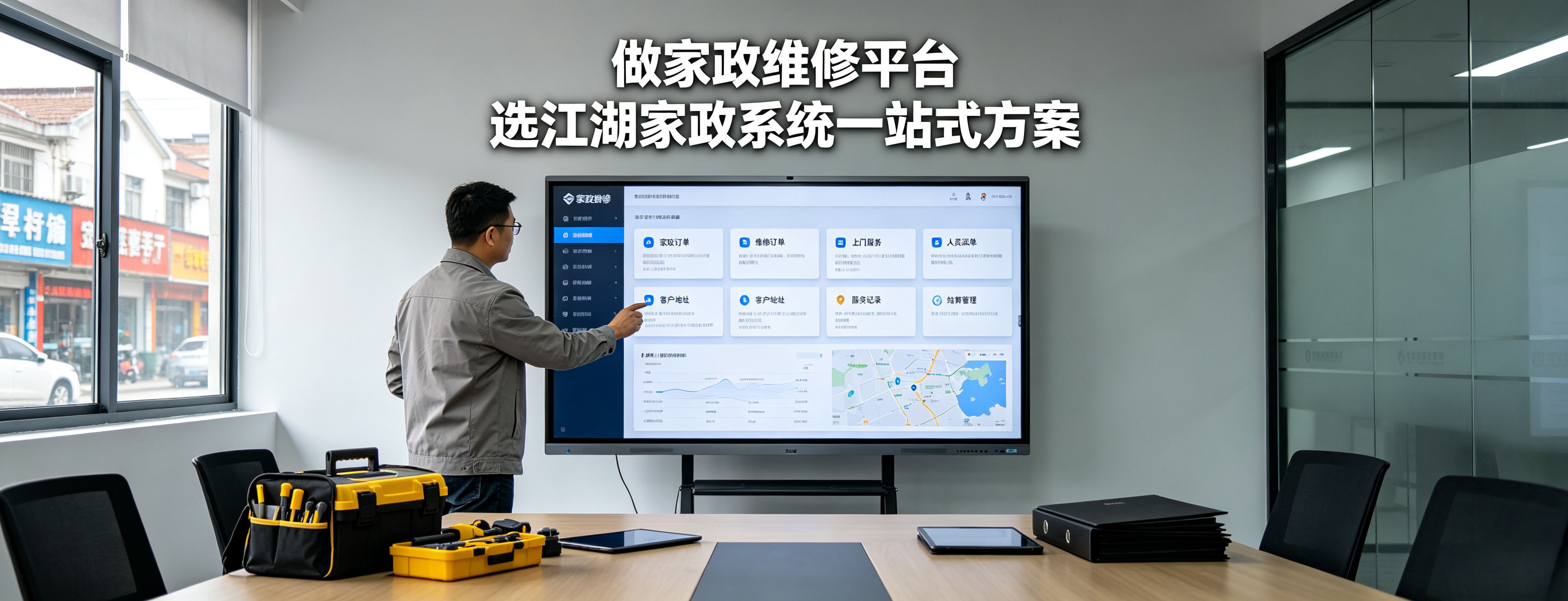 做家政维修平台 选江湖家政系统一站式方案