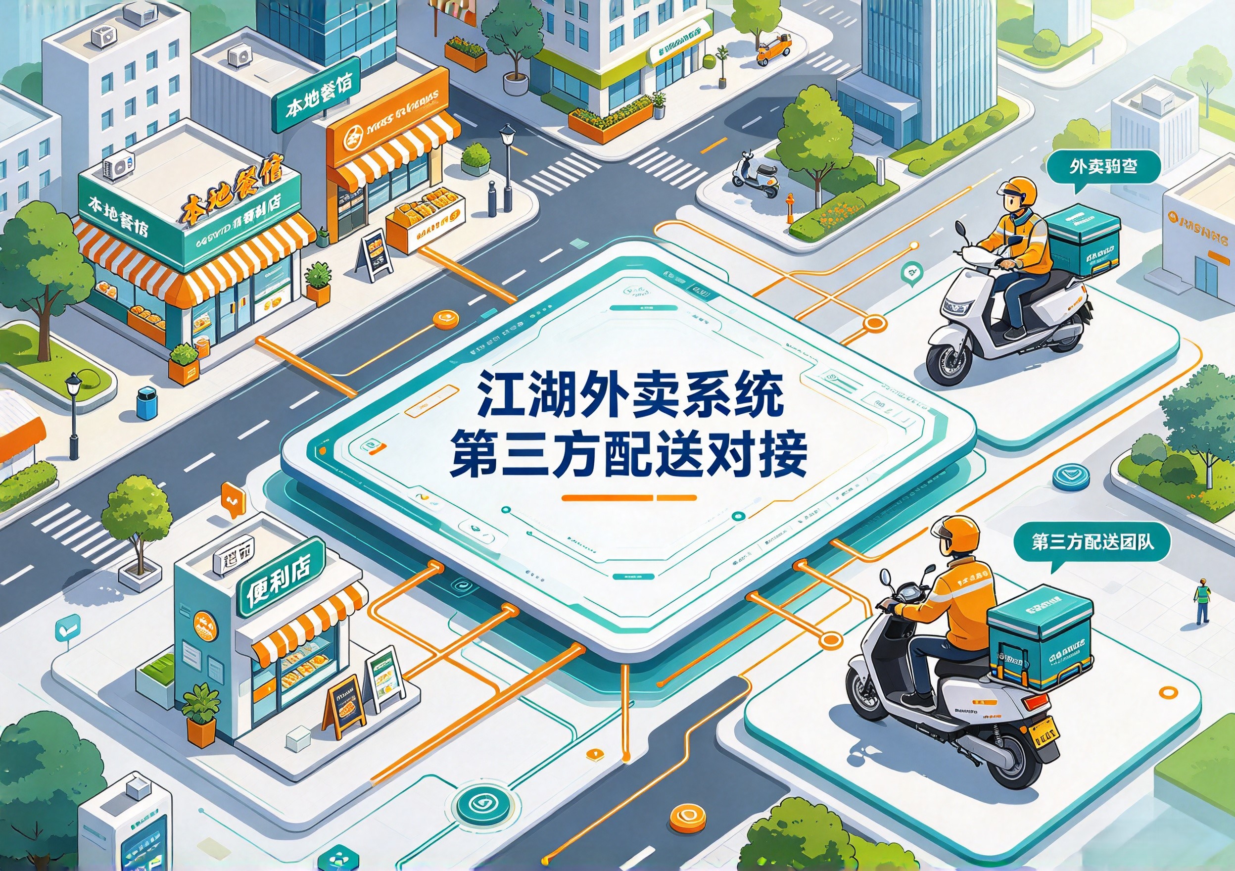江湖外卖系统第三方配送对接功能:服务商接入、运力调度与后台配置说明