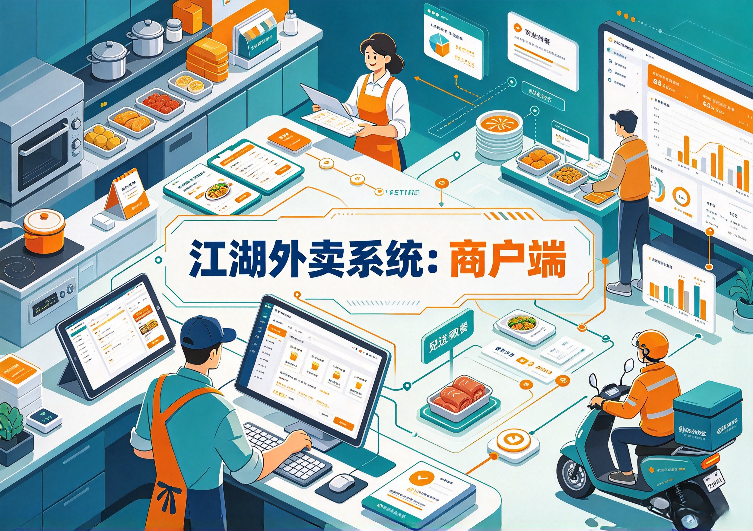 江湖外卖系统商户端:接单发货、店铺管理与订单消息