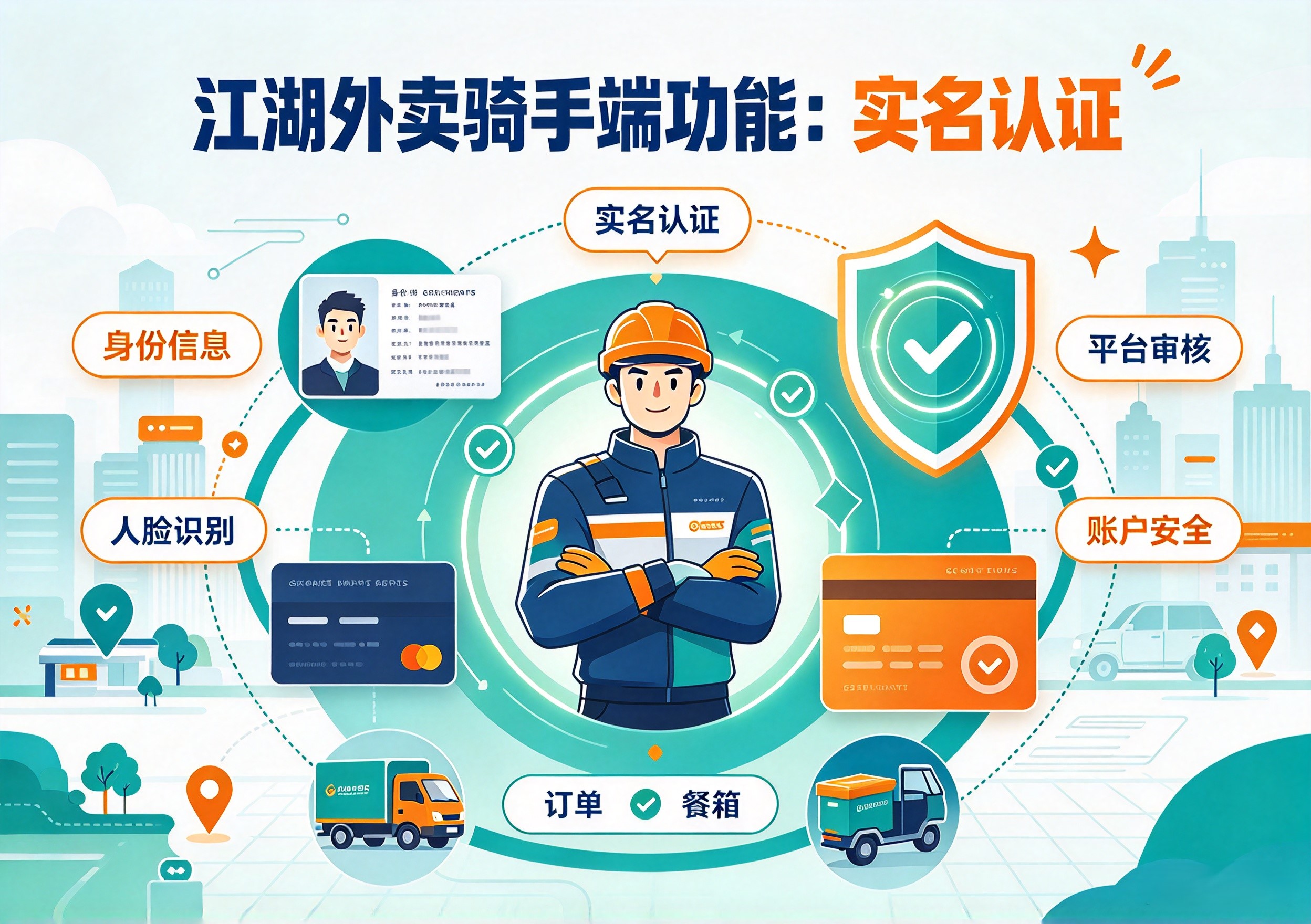 江湖外卖骑手端实名认证功能