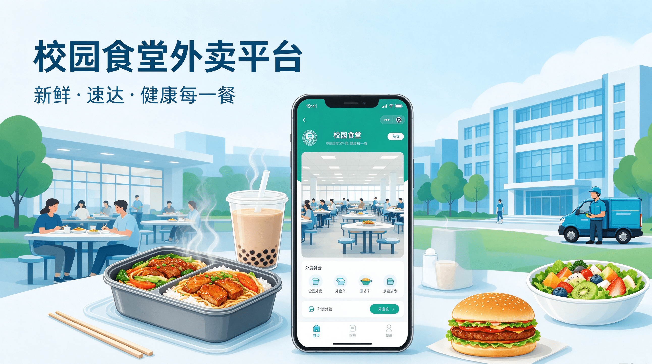 哪些学校适合做校园食堂外卖平台创业?