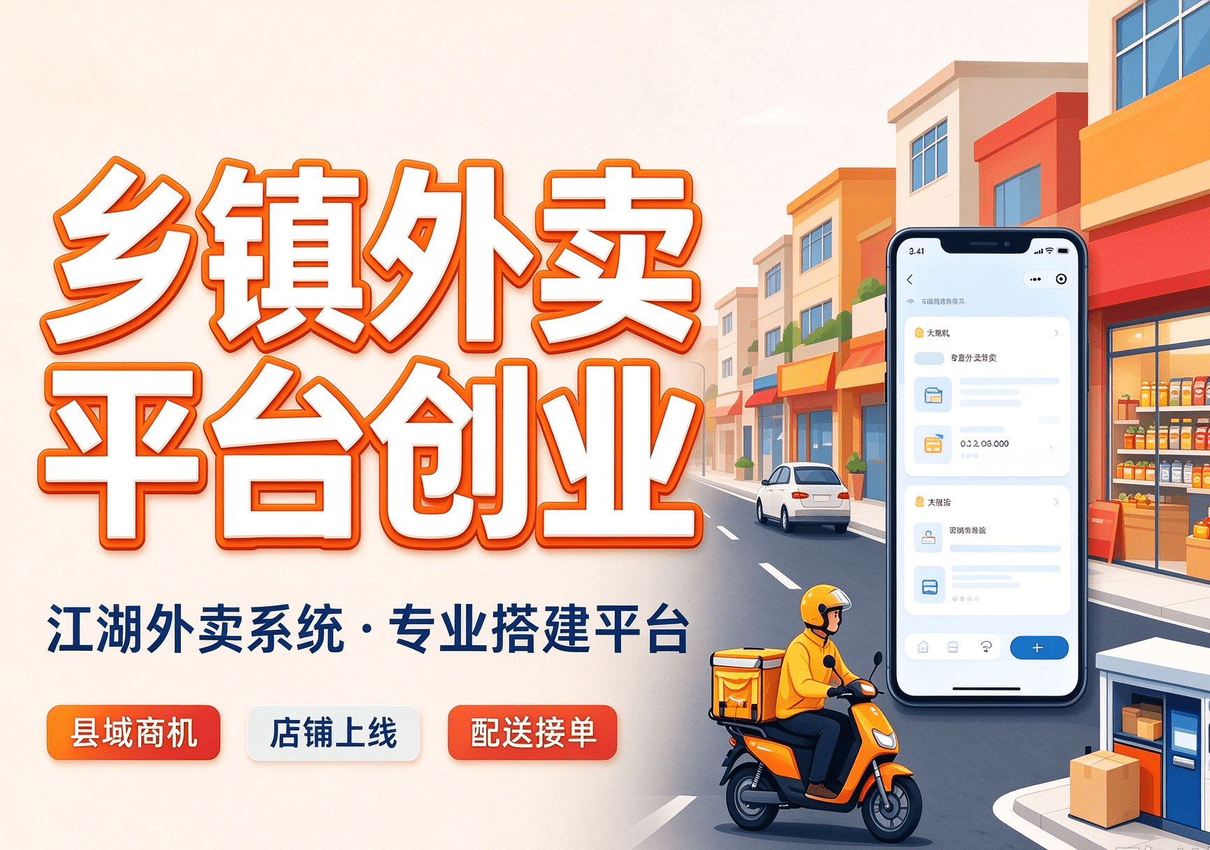 判断乡镇外卖平台初期能否做成的 4 个核心因素