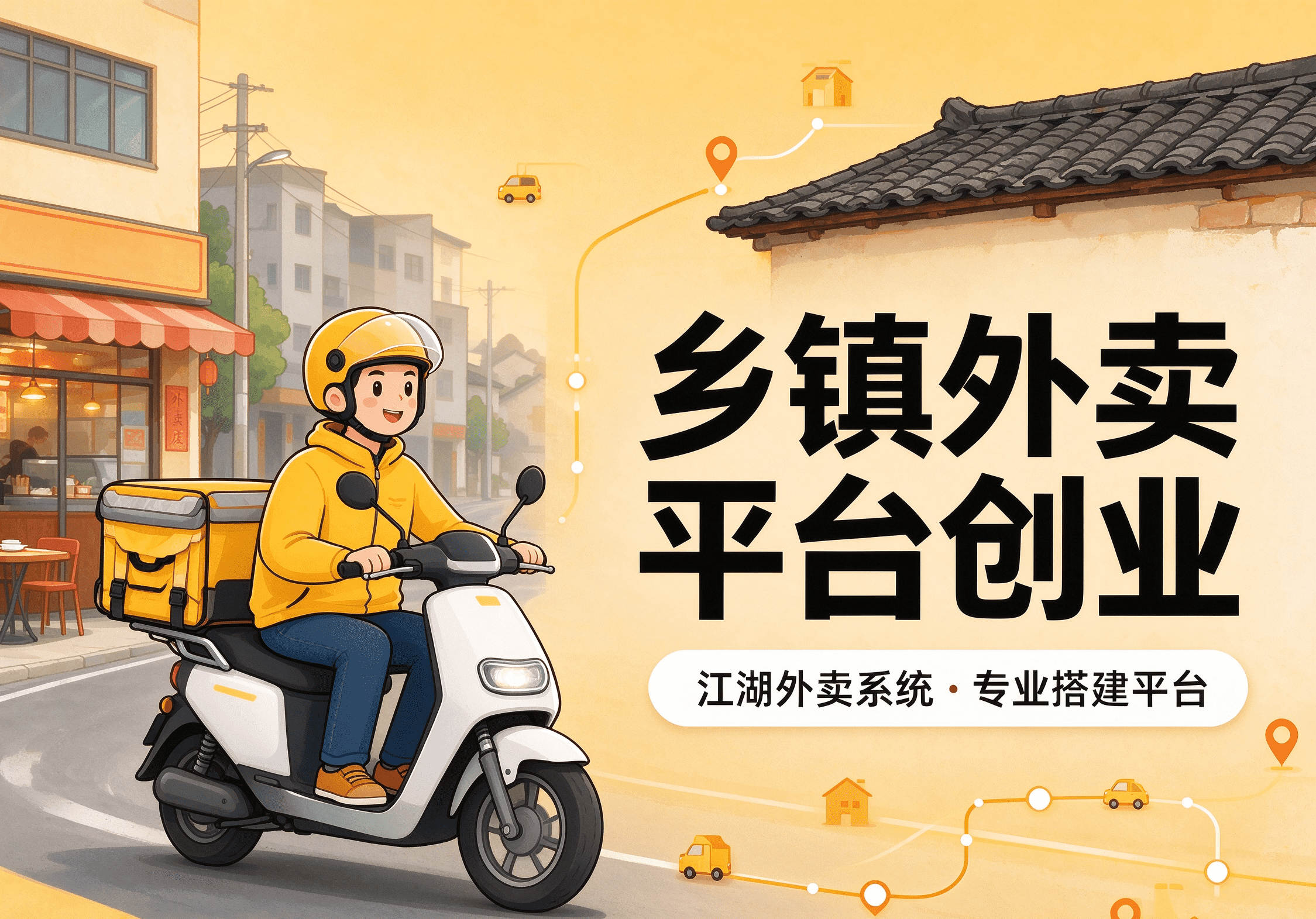 新手创业者如何在本地乡镇做个类似美团的外卖跑腿站点？
